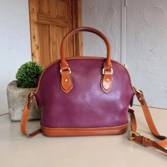 Dooney & Bourke Norfolk Satchel/Crossbody bag, 1990's. - Picture 3 of 10